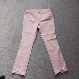 INC SKINNY LEG PINK REGULAR FIT JEANS